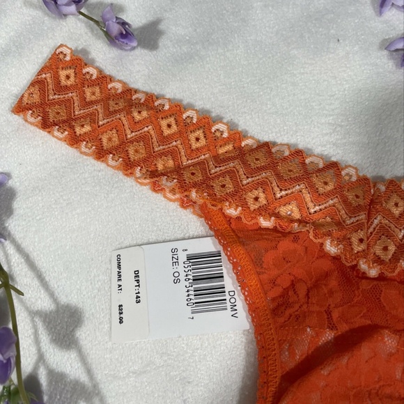 NWT Hanky Panky (4911) Lace Low Rise Thong in Orange‎ [SZ O/S ] - Picture 2 of 11